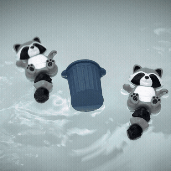 Porte-clés magnétique Flexi, le Raton laveur