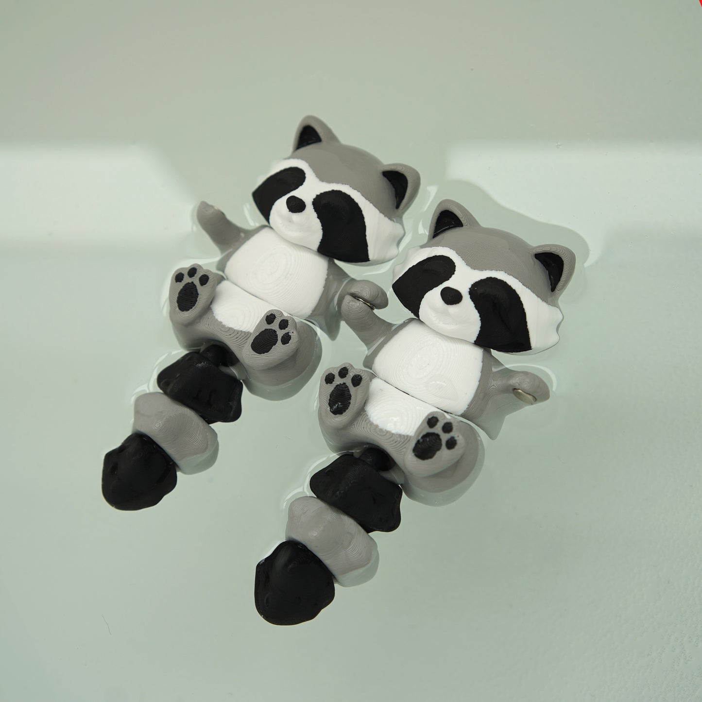 Porte-clés magnétique Flexi, le Raton laveur