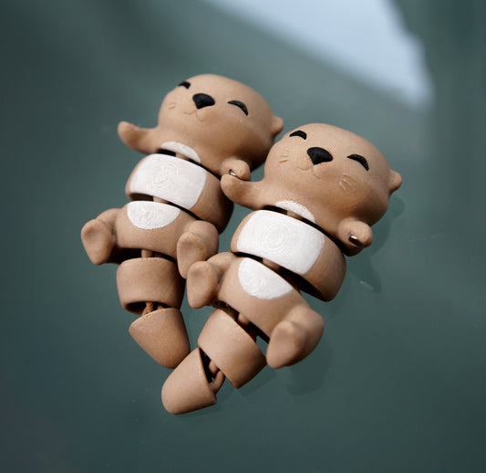 Porte-clés magnétique Flexi, la Loutre