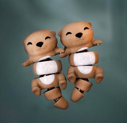 Porte-clés magnétique Flexi, la Loutre