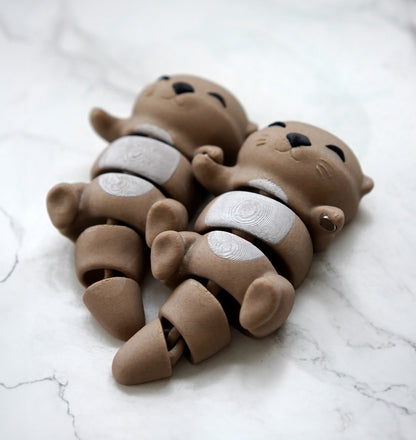 Porte-clés magnétique Flexi, la Loutre