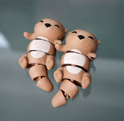 Porte-clés magnétique Flexi, la Loutre