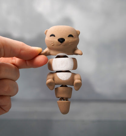 Porte-clés magnétique Flexi, la Loutre