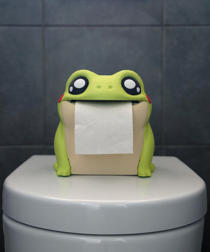 Distributeur de papier toilette Croa, la grenouille