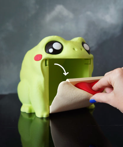 Distributeur de papier toilette Croa, la grenouille