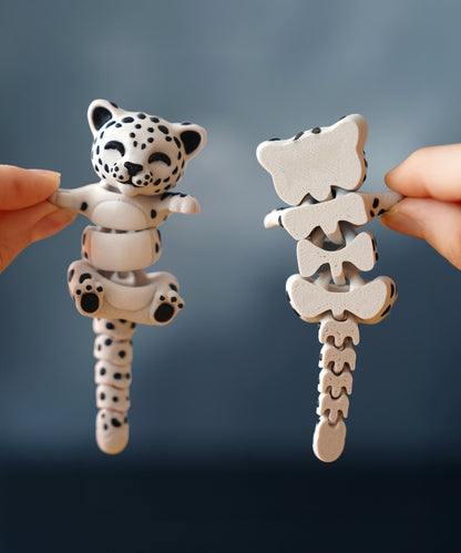 Porte-clés magnétique Flexi, la Panthère des Neiges